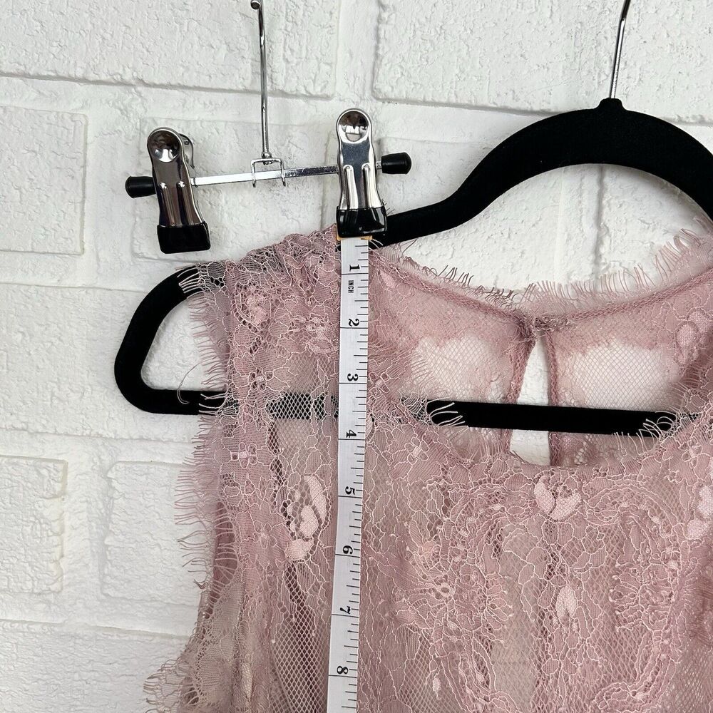 Anthropologie Dress by Hitherto Blush Lace Womens Size 8 - Picture 5 of 11
